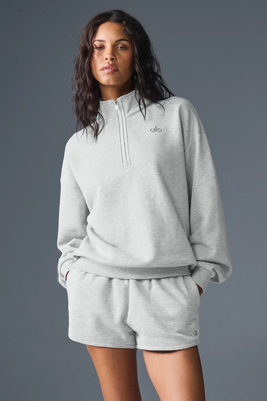 Alo Yoga Accolade Quarter Zip Pullover Sweatshirt - Multiple Colors Available